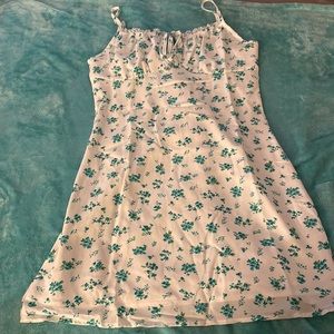 Shein blue floral cottage dress